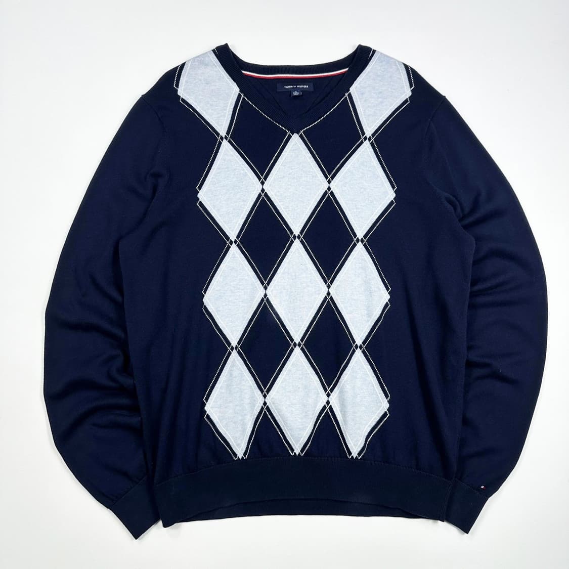 타미힐피거 플래그 노르딕 네이비 니트 (XL) 상품이미지2