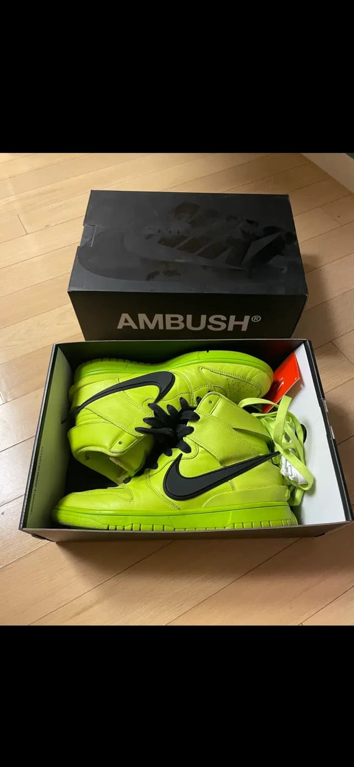 나이키 엠부쉬 덩크 하이 라임 상품이미지1