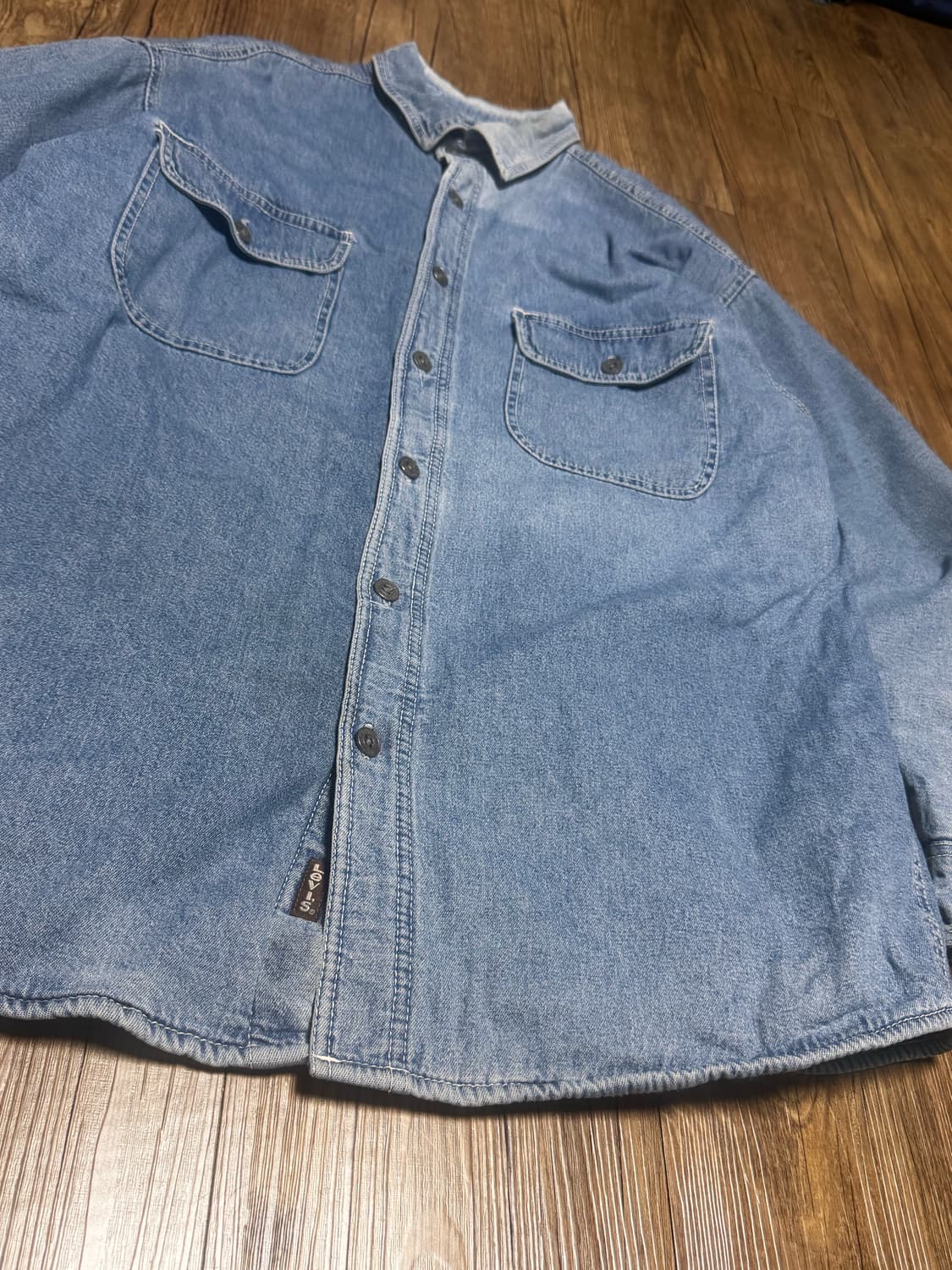 리바이스 00s 안감 플리스 데님 셔츠 자켓 상품이미지4