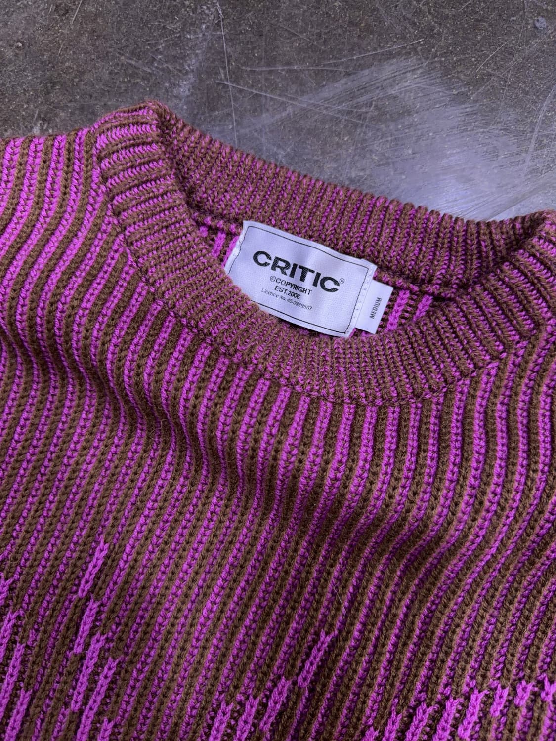 크리틱 버터플라이 니트 스웨터 브라운 M 상품이미지7