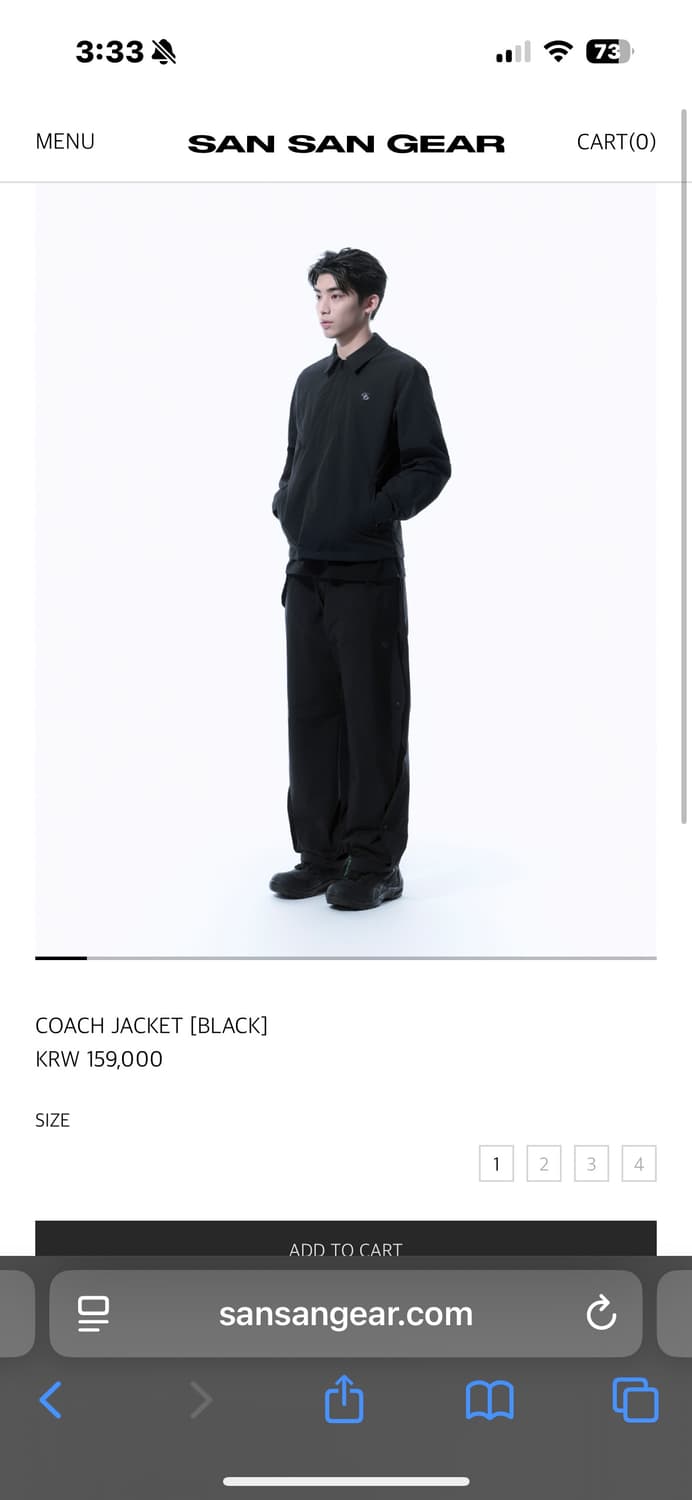 [3]산산기어 25시즌 코치자켓 상품이미지1