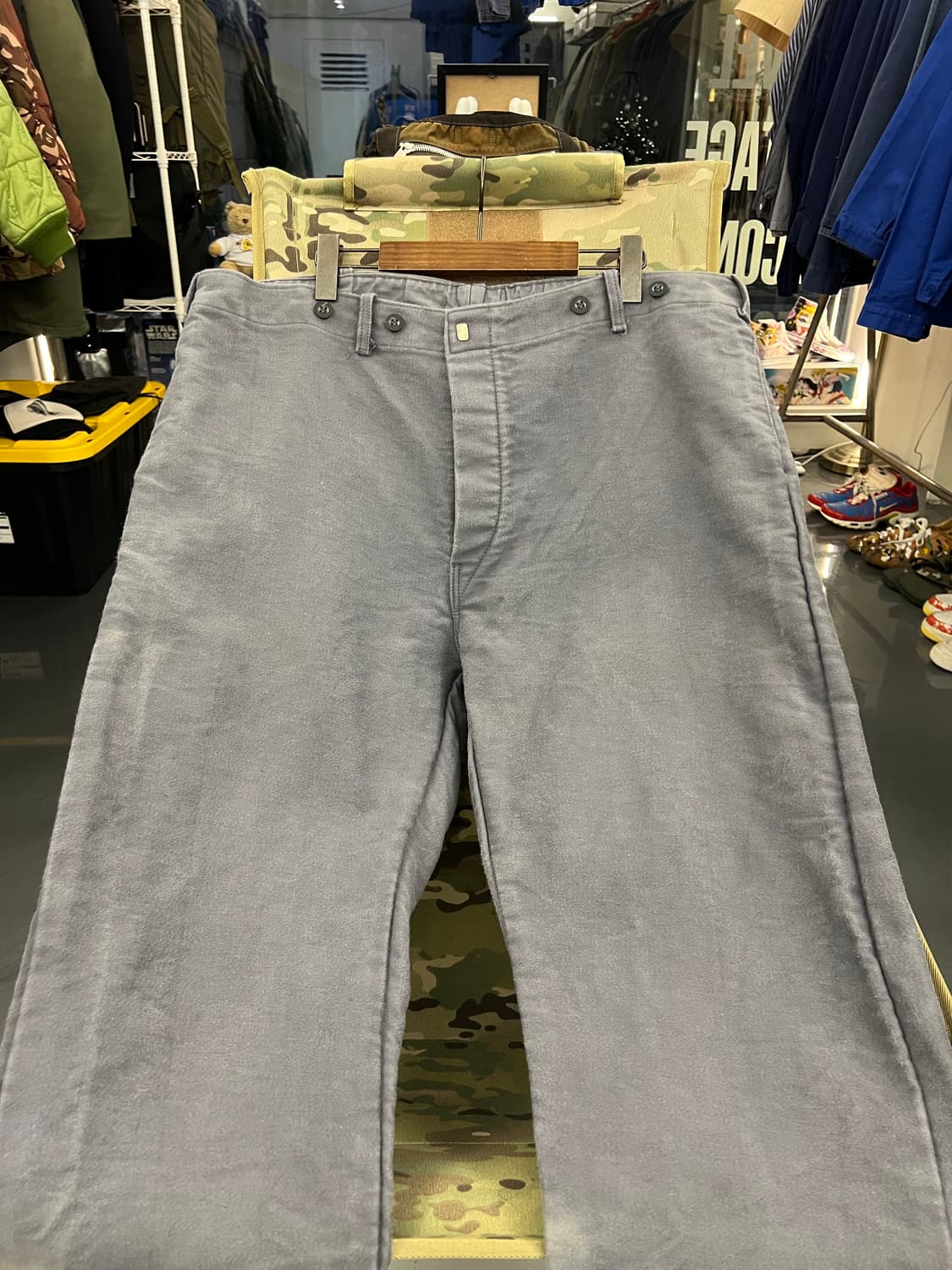 SUN FADED VINTAGE MOLESKIN 그레이몰스킨워크팬츠 상품이미지3