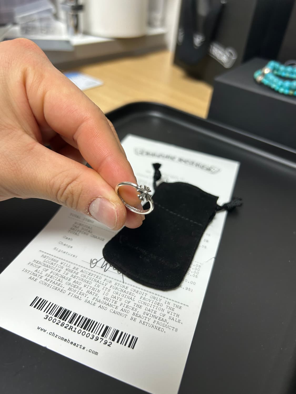 [새제품] 크롬하츠 버블검링 us5 상품이미지2