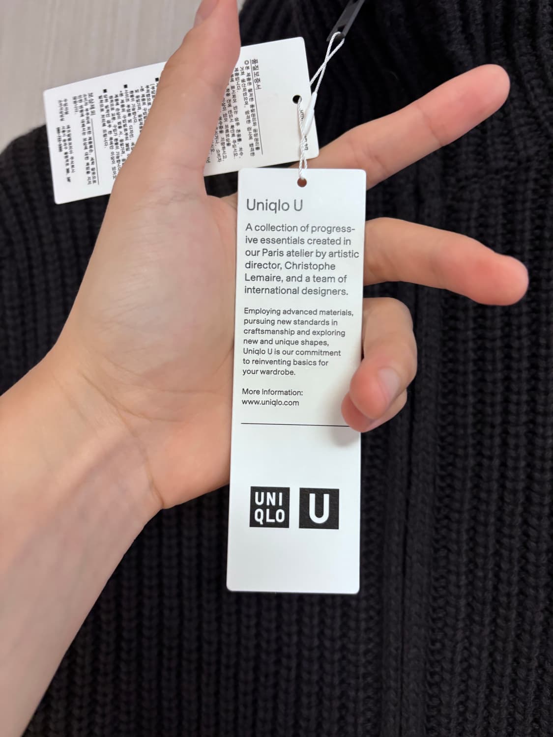 새상품) 여성3XL(남성 100~105) 유니클로 U 크롭 가디건 상품이미지5