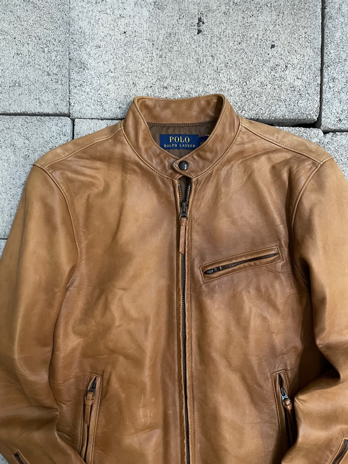 폴로 랄프로렌 카페 레이서 양가죽 자켓 상품이미지2