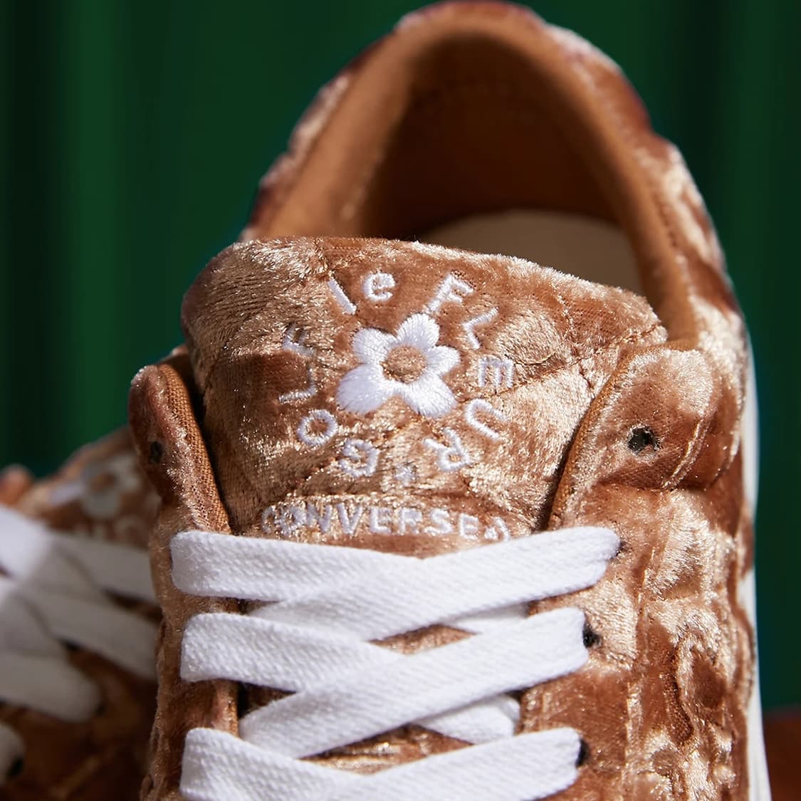 컨버스 X 골프 르 플레르* 퀼티드 벨벳 원스타 브라운 슈가 한정판 상품이미지5