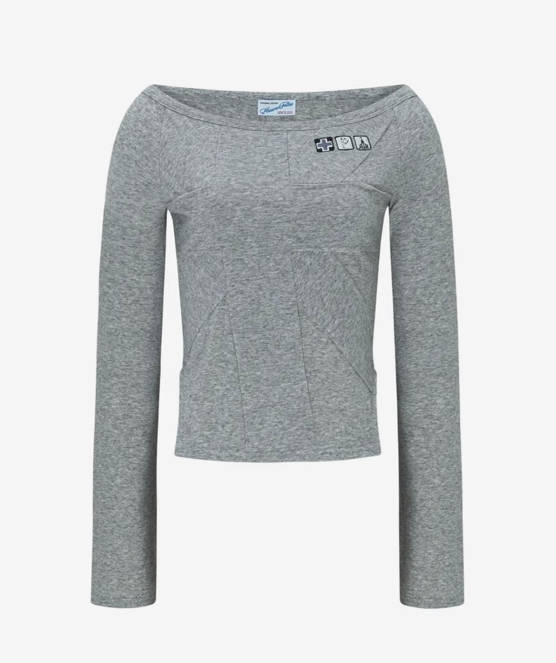 플리즈노팔로우 플노팔 메디탑 멜란지 그레이 상품이미지2