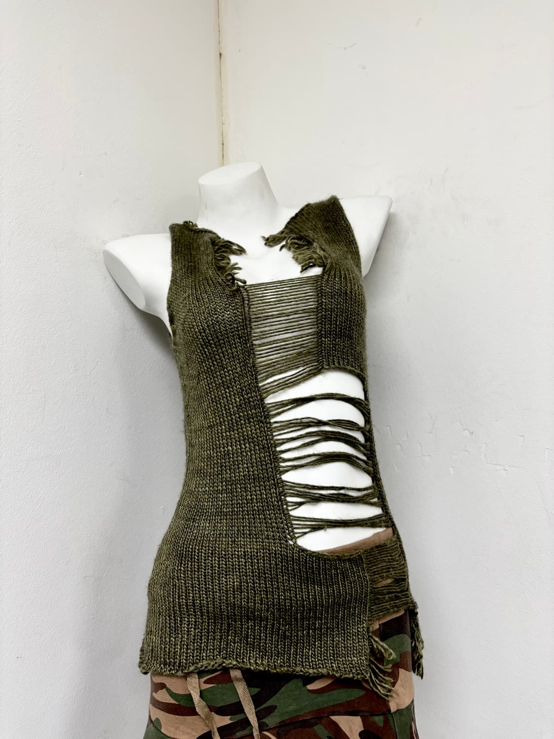 “Vintage” 00’s Grunge Mood Knit Sleevele 상품이미지3