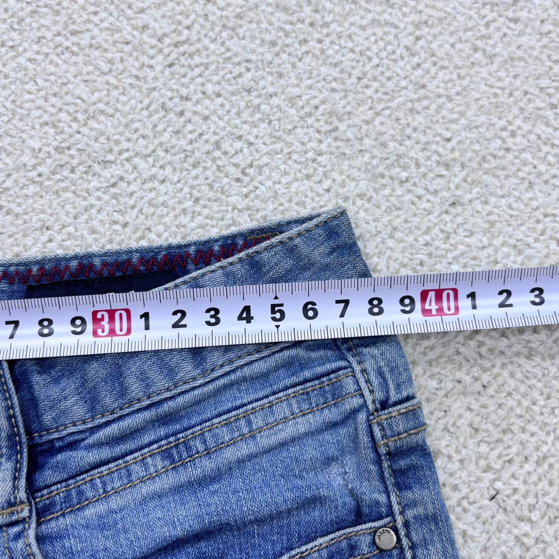 67-91 헤지스 여성 데님 숏 팬츠 0410E 상품이미지5