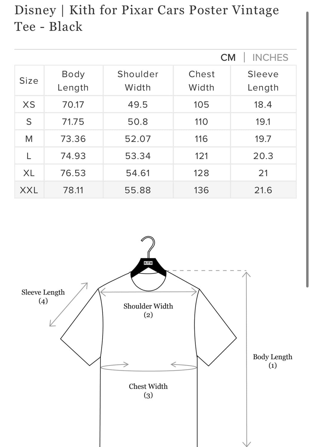 kith x pixar cars 키스 픽사 카 그래픽 티셔츠  상품이미지2