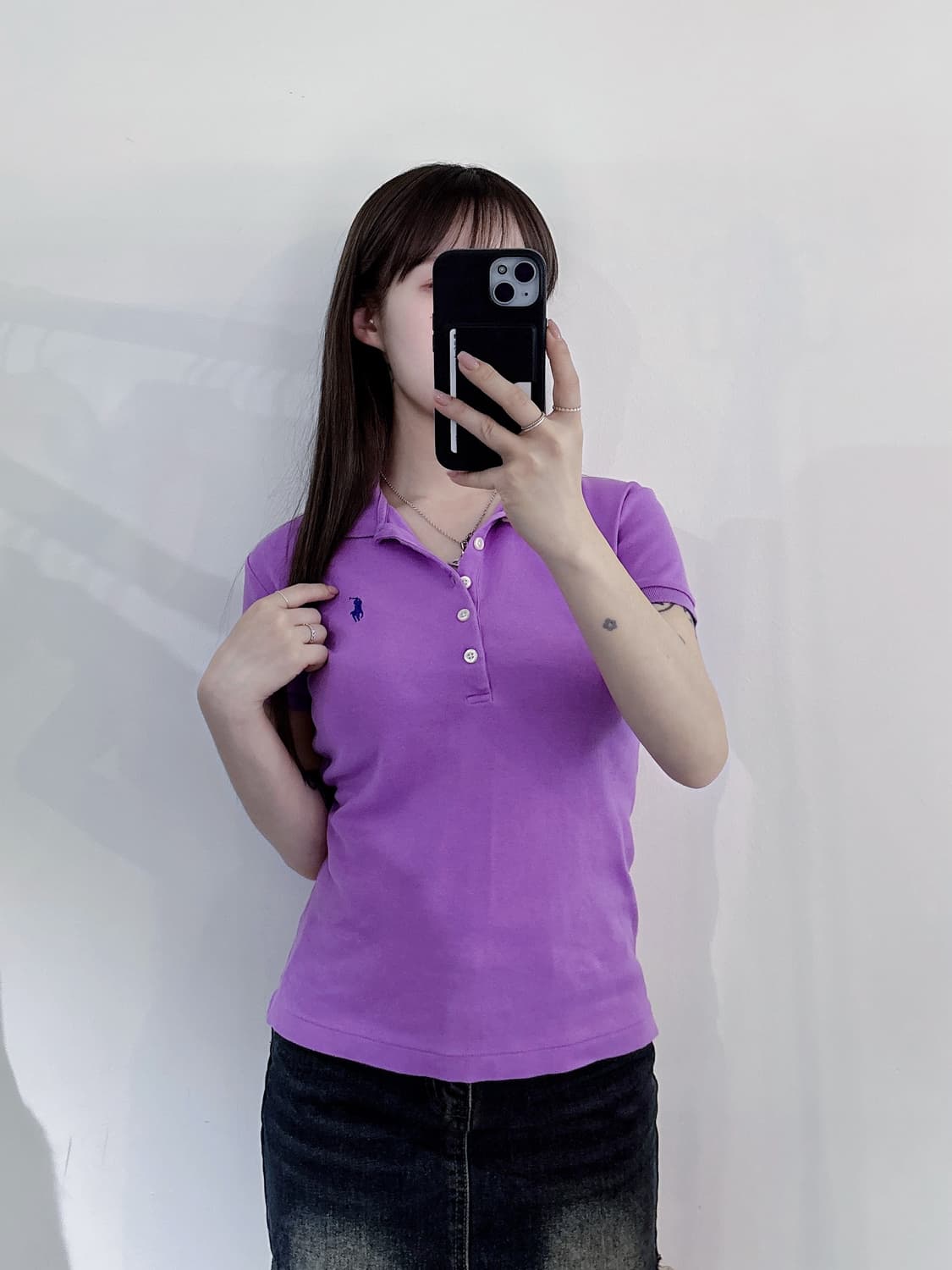 폴로랄프로렌 포니 퍼플 반팔 카라티 상품이미지2