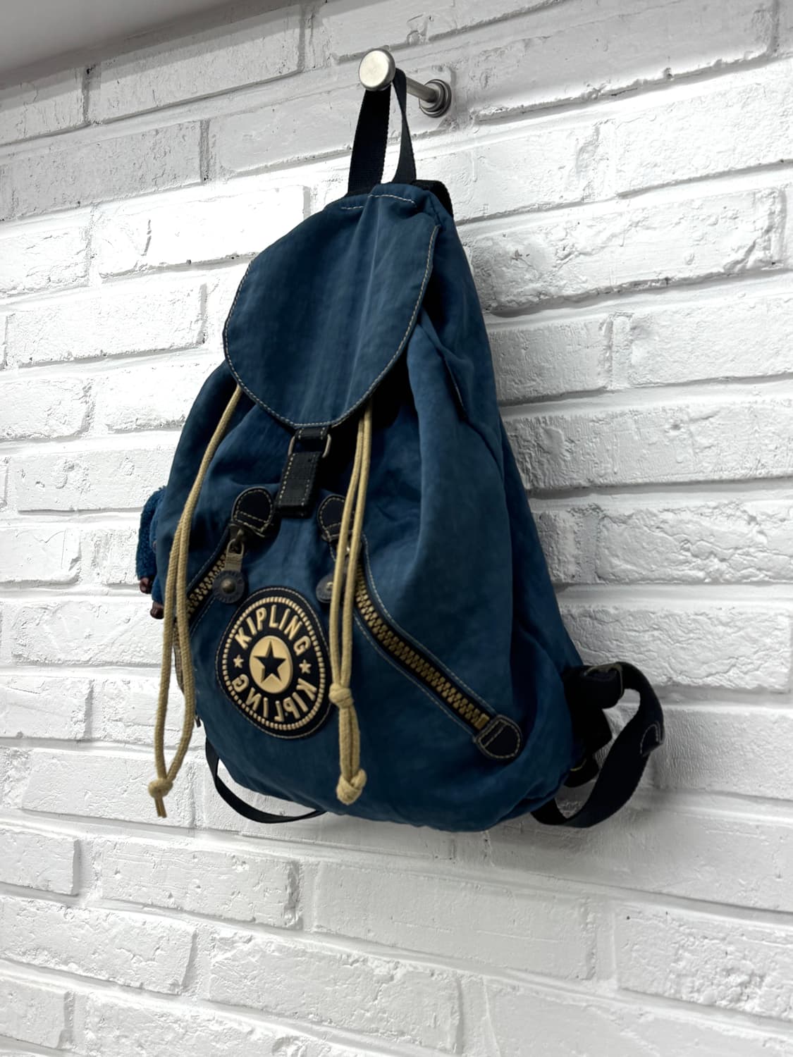 키플링 블루 스트링백팩 상품이미지3