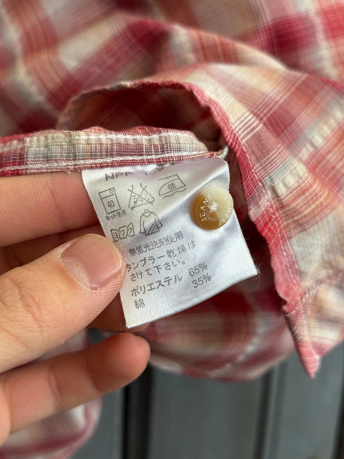 [M]KANSAI JEANS 린넨 체크셔츠 상품이미지7