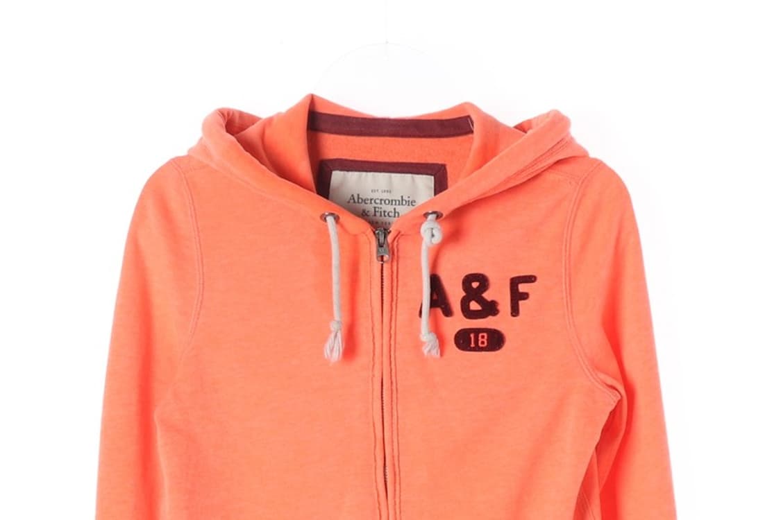 아베크롬비 앤 피치 로고 자수 슬림핏 후드집업 S 상품이미지3