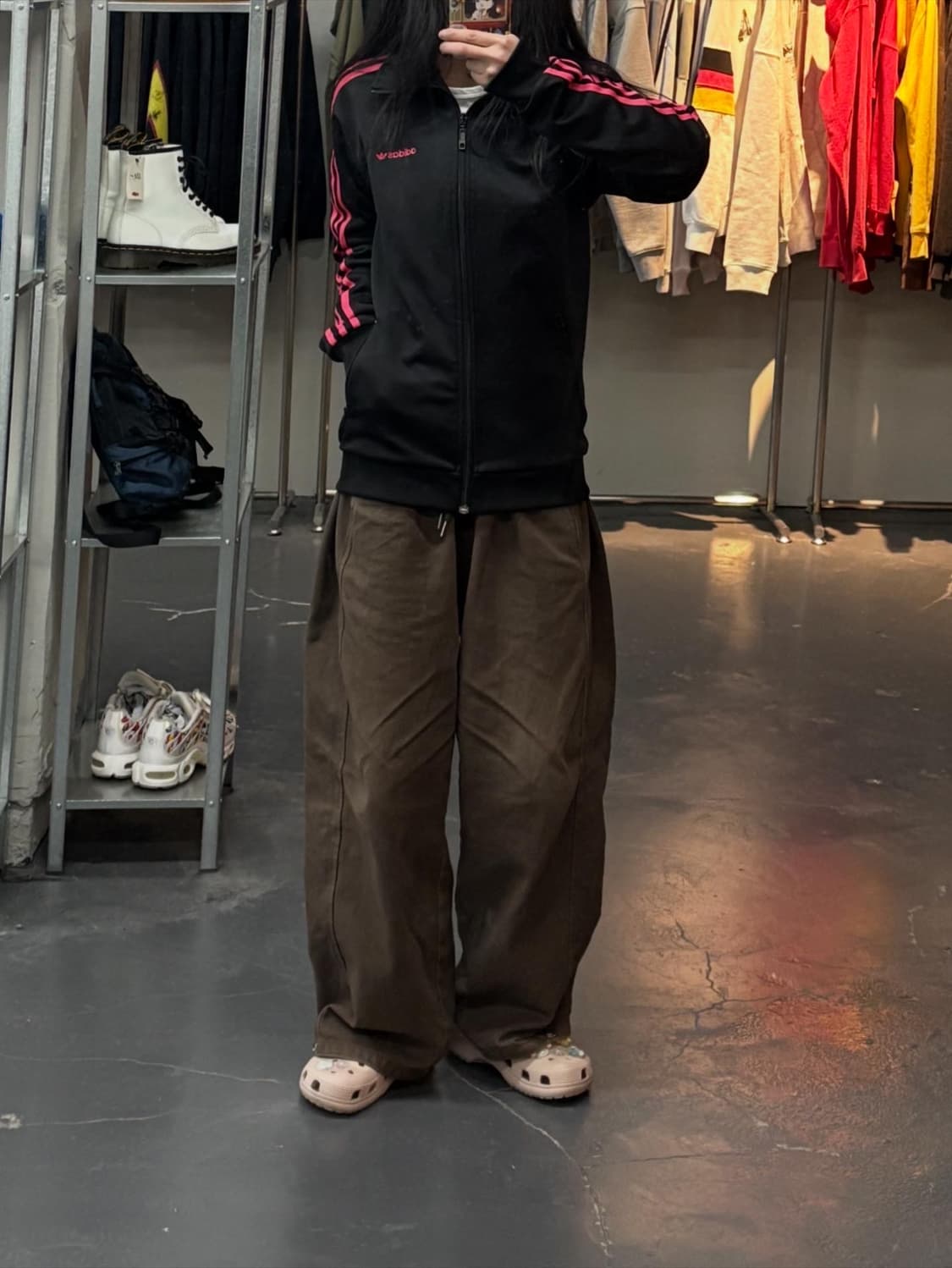 아디다스 베켄바우어 블랙핑크 트랙탑져지 A3037 상품이미지1