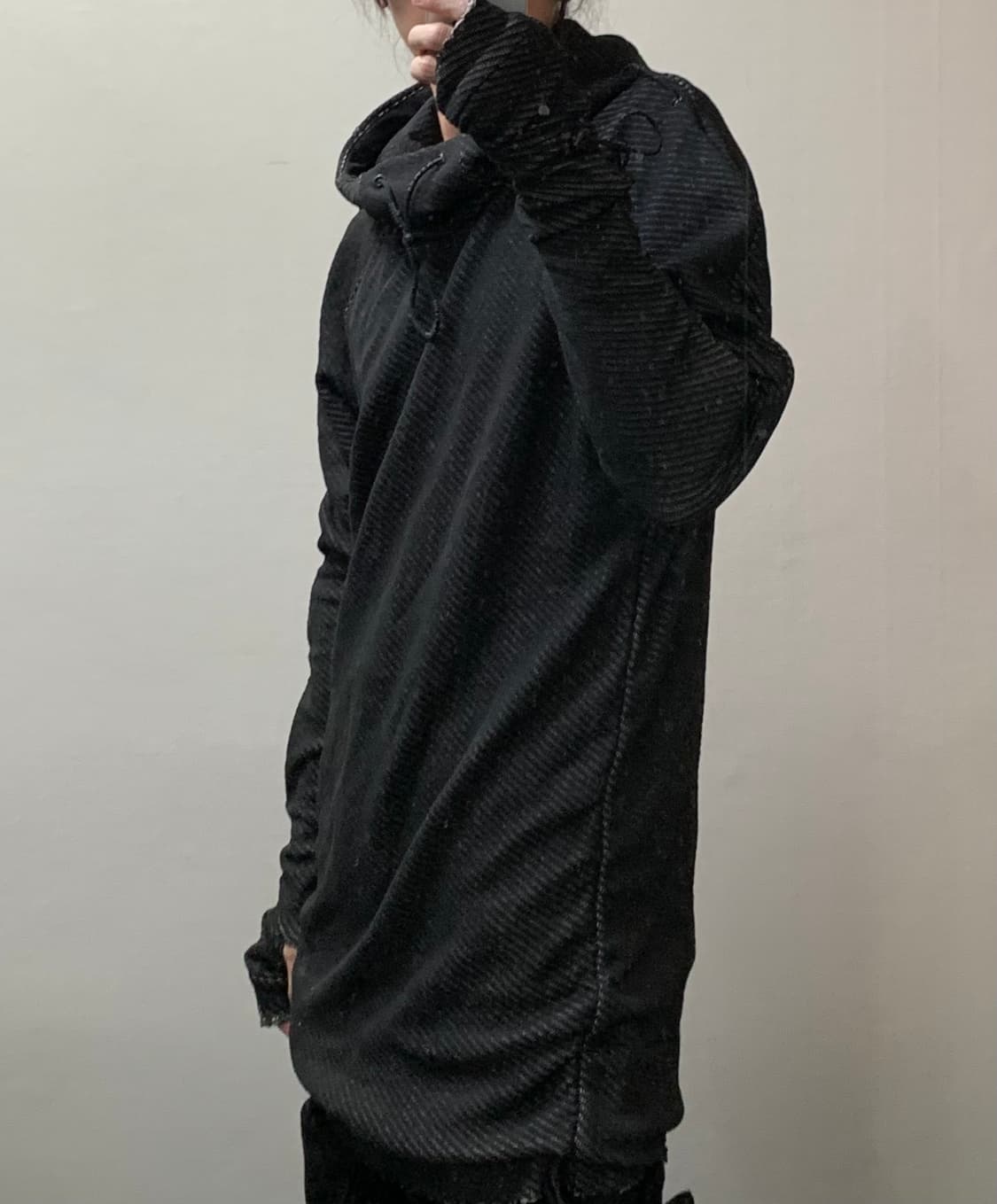 Hamcus 18fw 롱 슬리브 후디 니트 상품이미지10