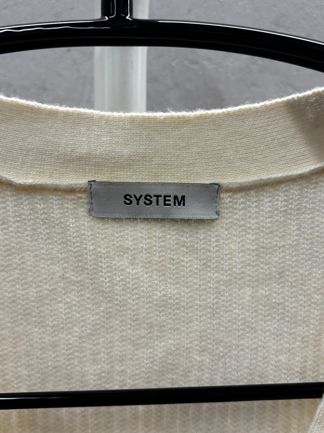 SYSTEM 크림색 가디건 90 상품이미지4