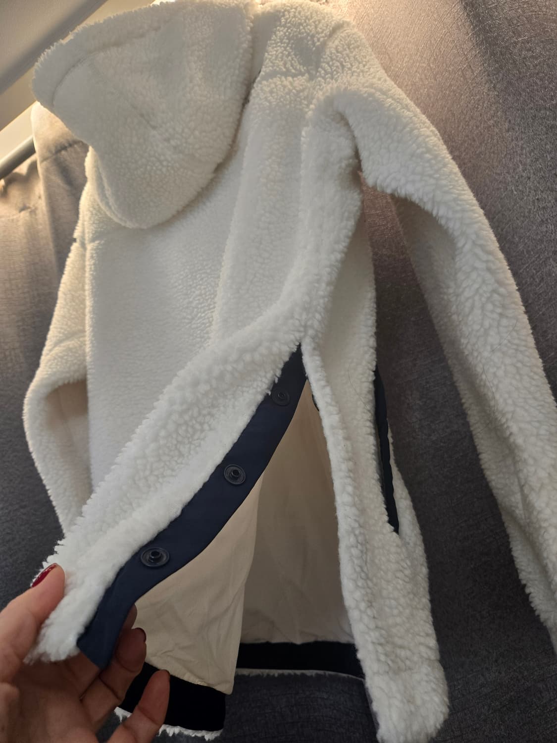 노스페이스 뽀글이 후리스 화이트랴벨아이보리 상품이미지9