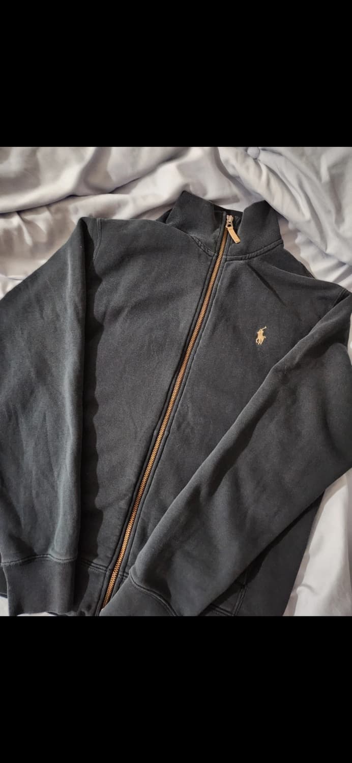 폴로 랄프로렌 블랙 그린 집업 상품이미지1