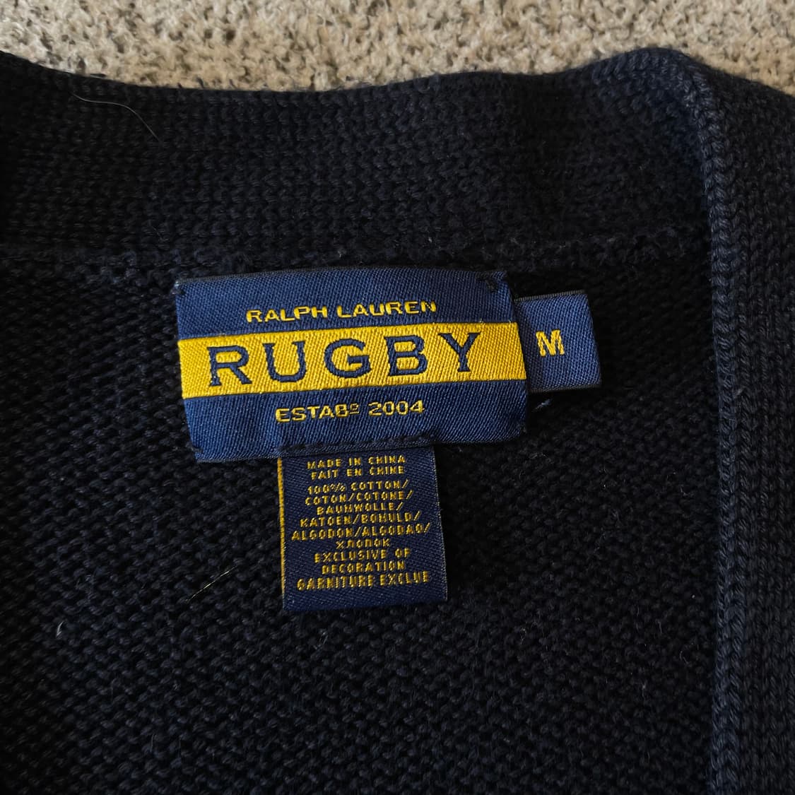 RUGBY 럭비 엘보패치 가디건 상품이미지4