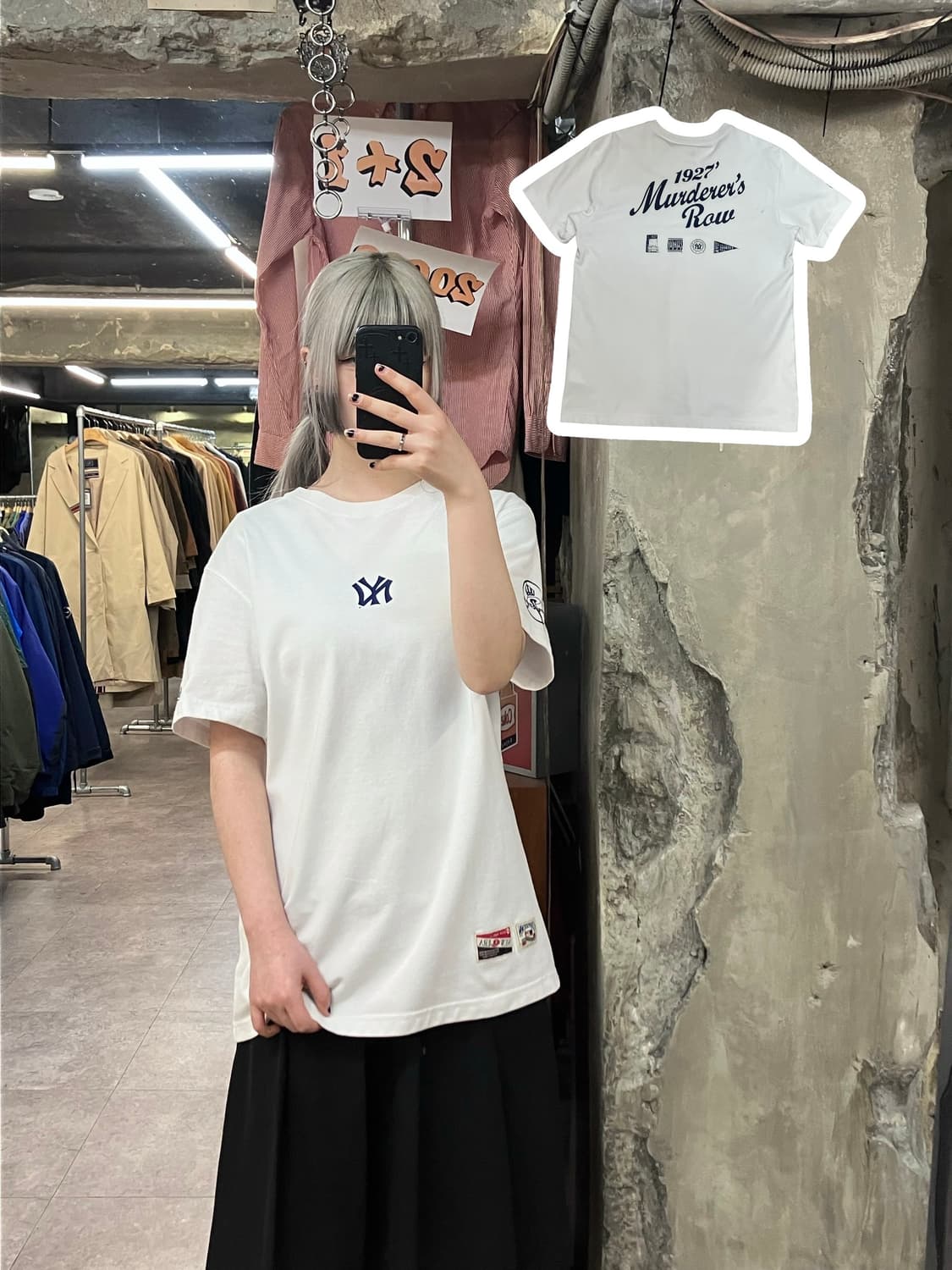 뉴에라 반팔 티셔츠 화이트 105 #csz3374 상품이미지1