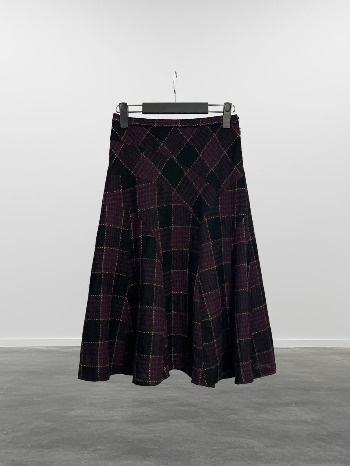 LA MURE 체크 울 스커트 상품이미지1