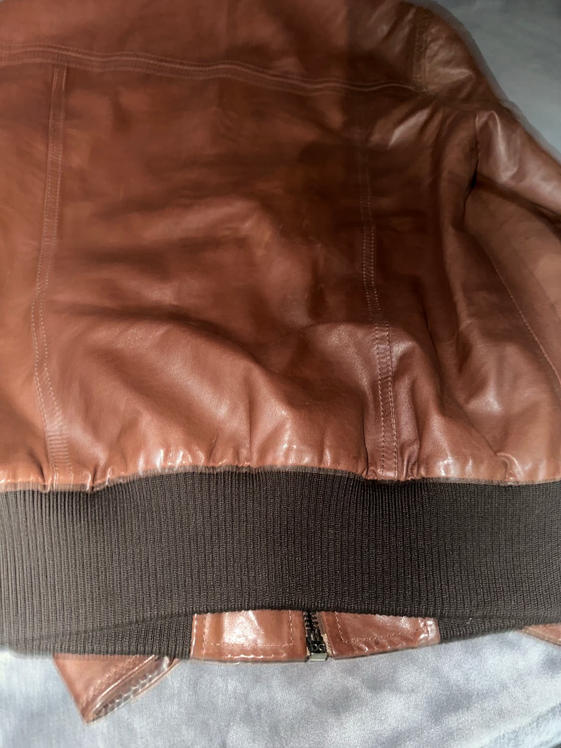 돌체앤가바나 후드 카프스킨 레더자켓 상품이미지5