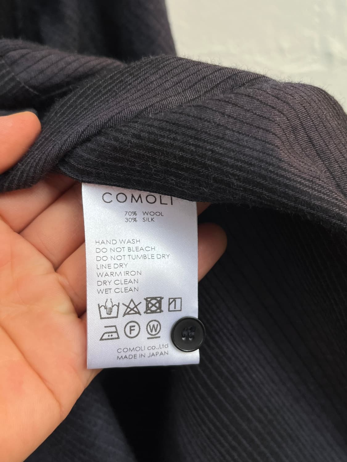 Comoli 코모리 울 실크 워크 셔츠 3 상품이미지5