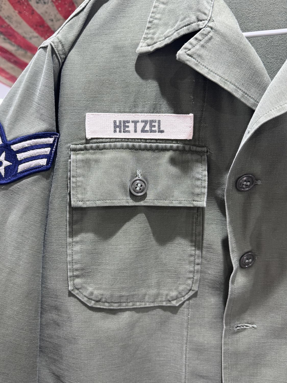 60s USAF 미공군 1세대 초기형 107셔츠 (미디움) 상품이미지3