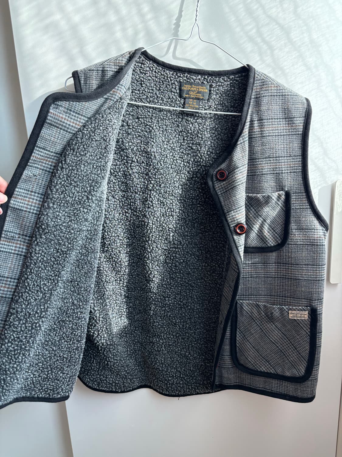 Vintage 빈티지 체크 조끼 상품이미지3