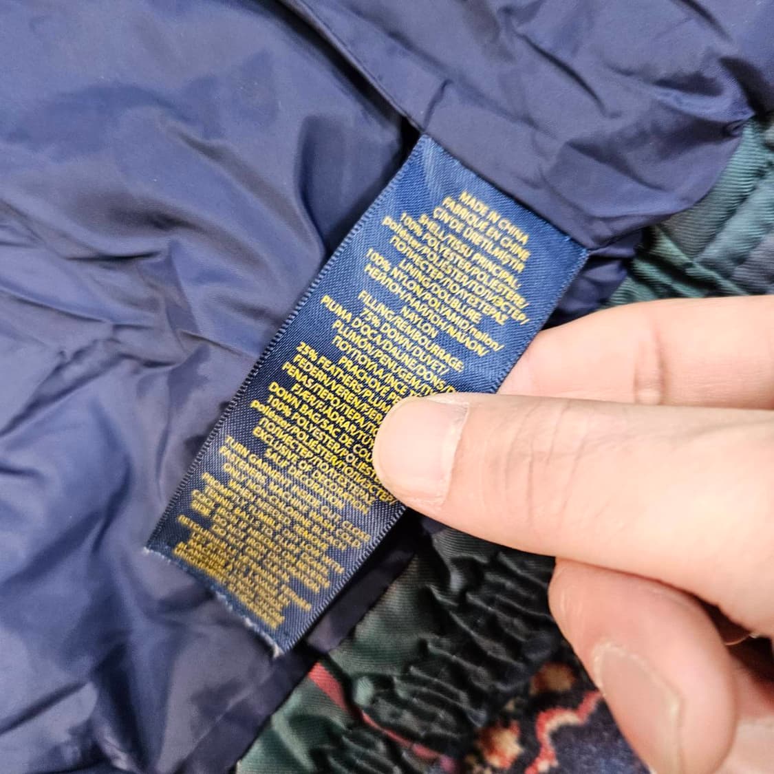 폴로랄프로렌 시그니쳐 타탄체크 덕다운 후드 패딩 상품이미지8