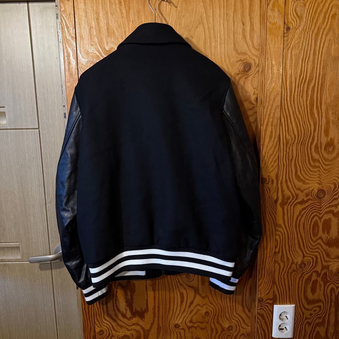 버버리 하우스체크 가죽 바시티 자켓  상품이미지8