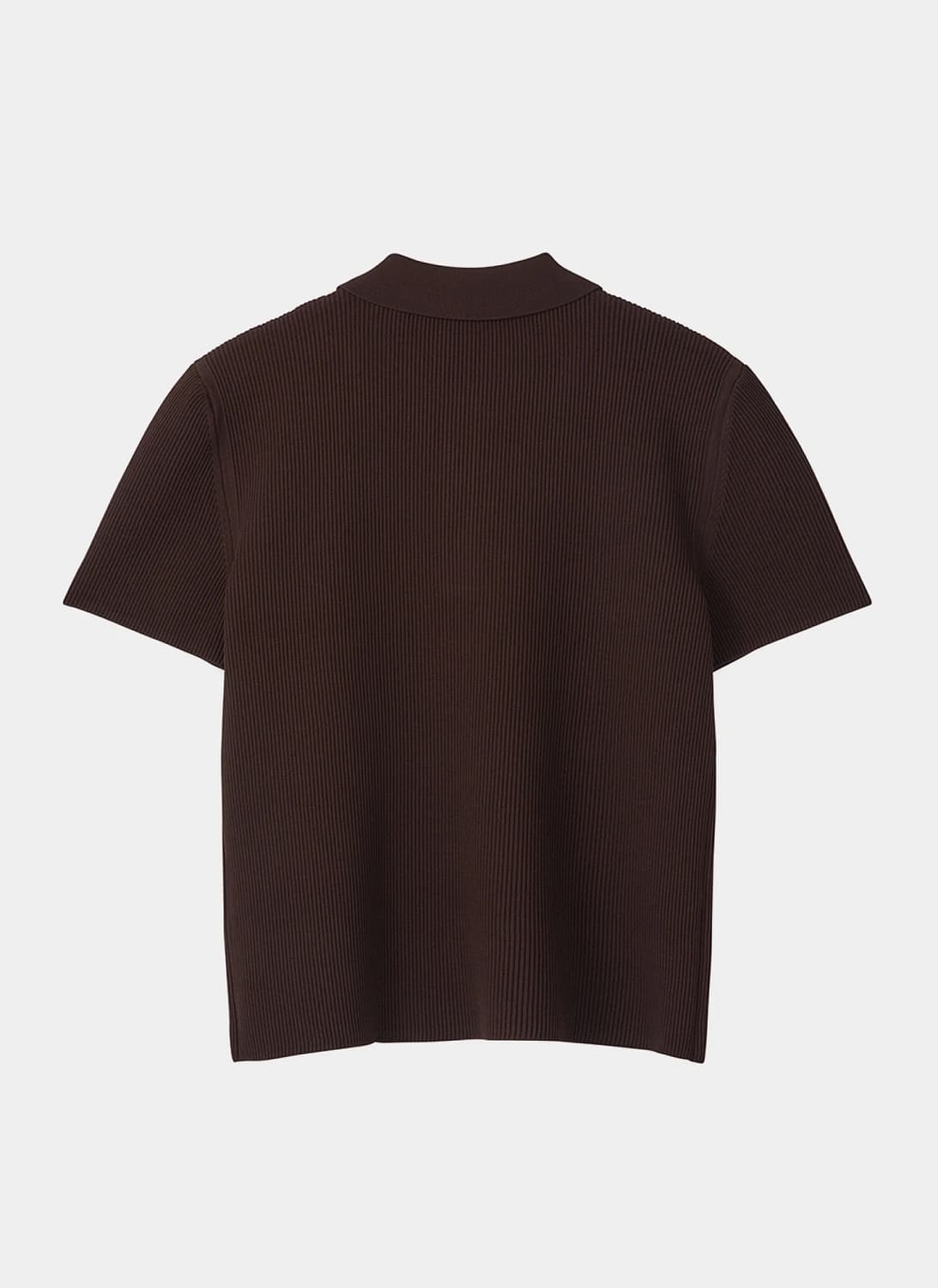 렉토 25SS 컴팩트 클래식 폴로 니트 브라운 상품이미지2