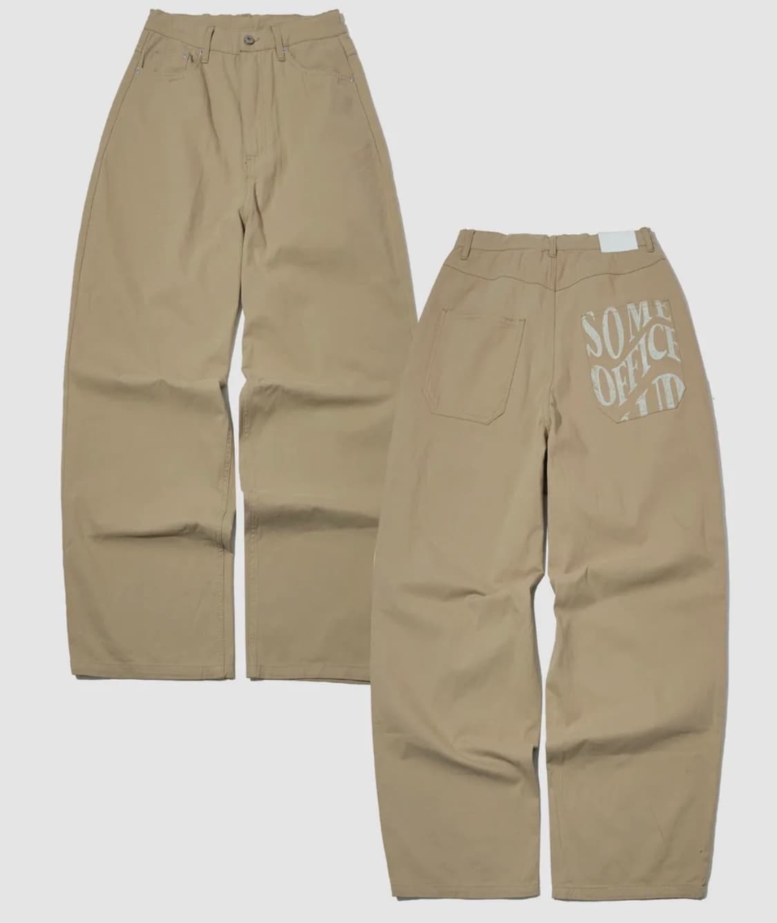 썸플레이스 레터링 베이직 벌룬핏 와이드 코튼 팬츠 상품이미지1