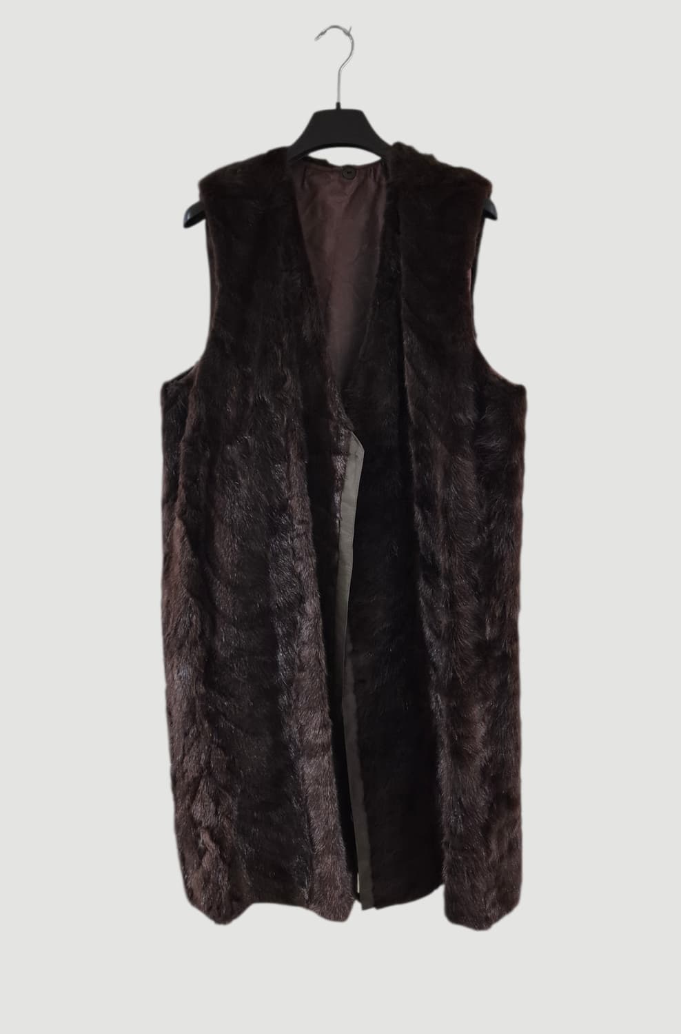 [88~99]밍크털 여우털 빈티지 롱코트 조끼 Women 상품이미지2