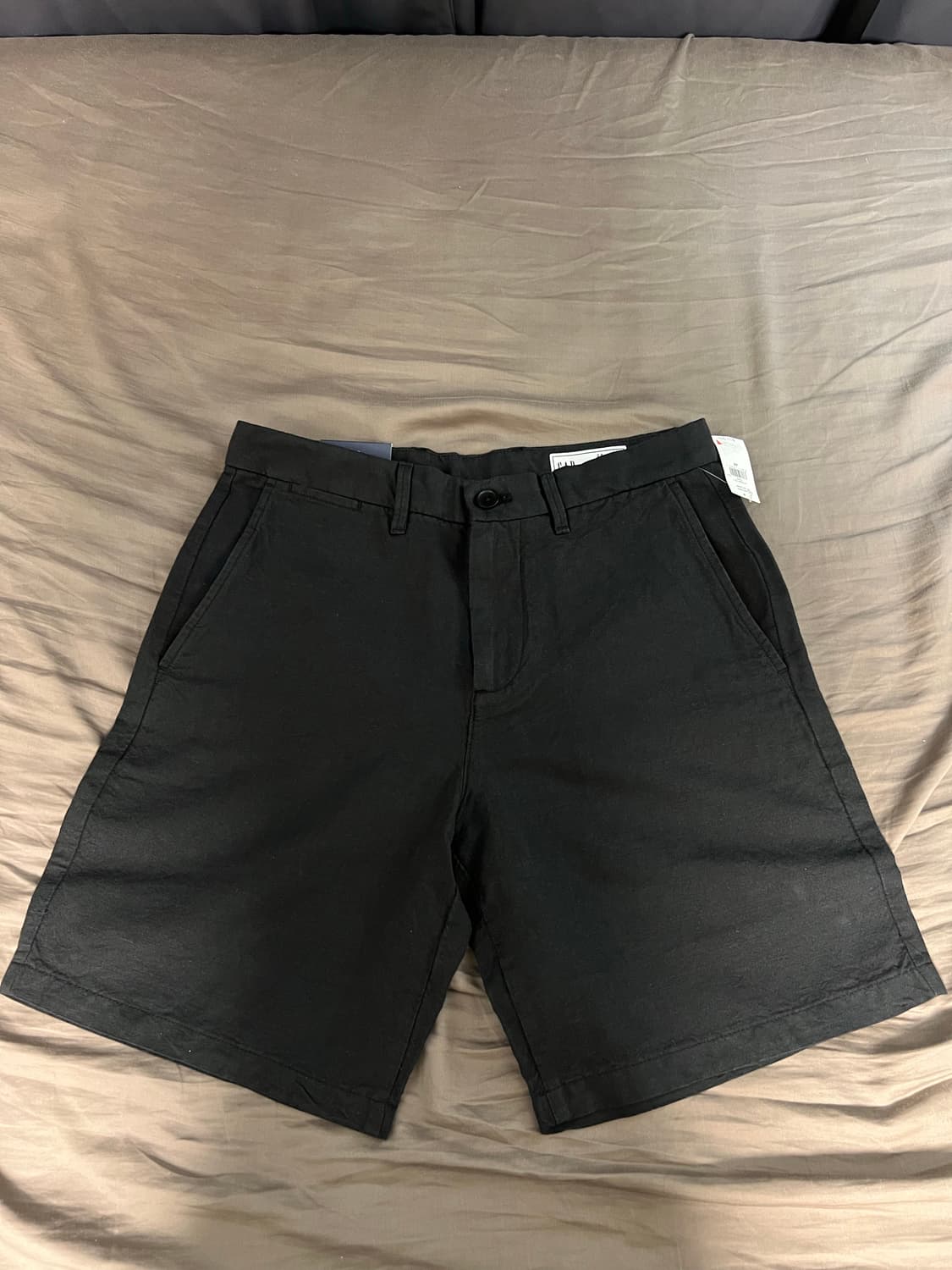 갭 GAP 린넨 반바지 프렙스터 검정 28 새제품 상품이미지2