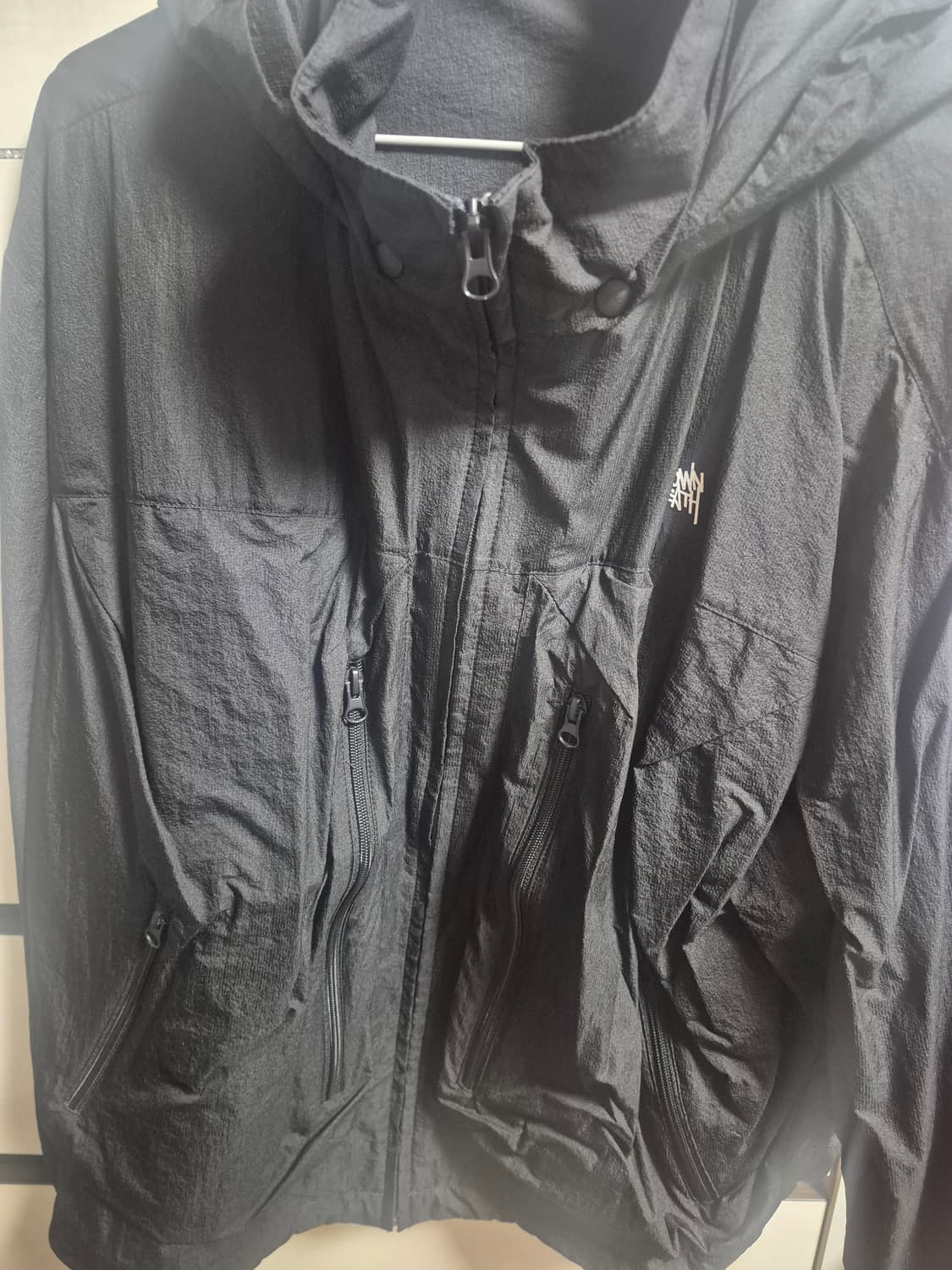 [ M ] 브라운브레스 태그 윈드브레이커 블랙 바람막이 상품이미지2