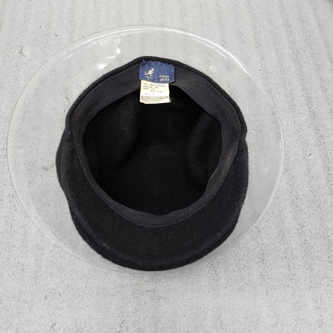 캉골 정품 헌팅캡 올블랙 순모 LA사이즈 상품이미지5