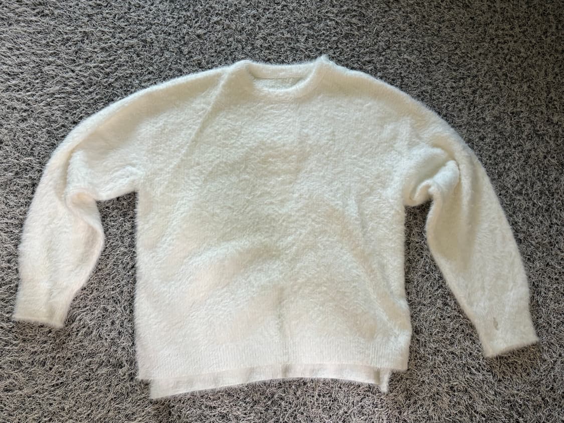 버튼 스노우 앙고라 니트 상품이미지4