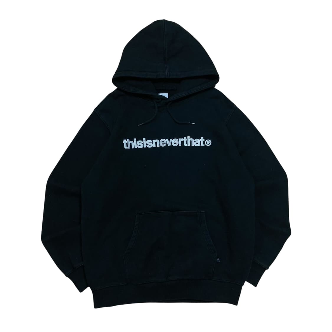 디스이즈네버댓 스펠아웃 로고 블랙 컬러 후드티 상품이미지2