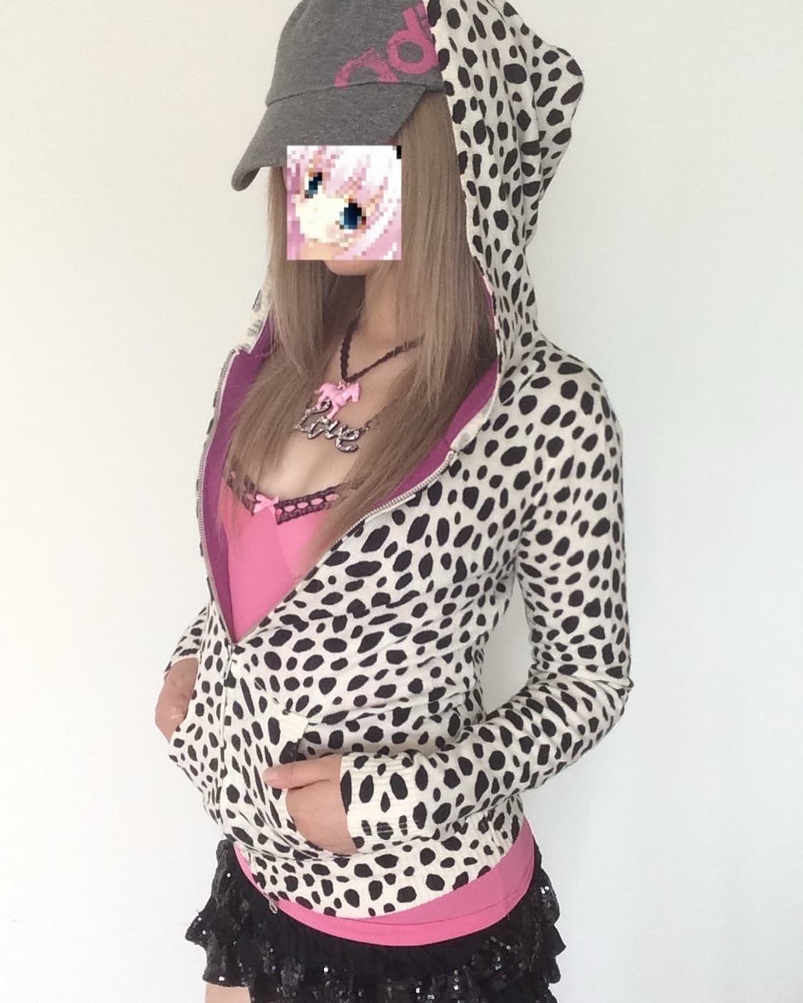 Hime Gyaru Pink Lace Sleeveless 히메갸루 나시 상품이미지4
