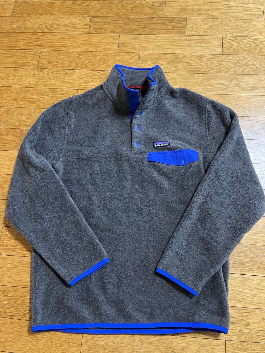 파타고니아 신칠라 니켈 블루 맨 m 플리스 후리스 아노락 상품이미지5