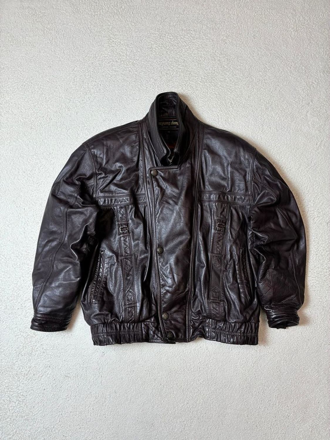 Selectede 90's 2중핏 소가죽 블루종 자켓 PN7151 상품이미지1