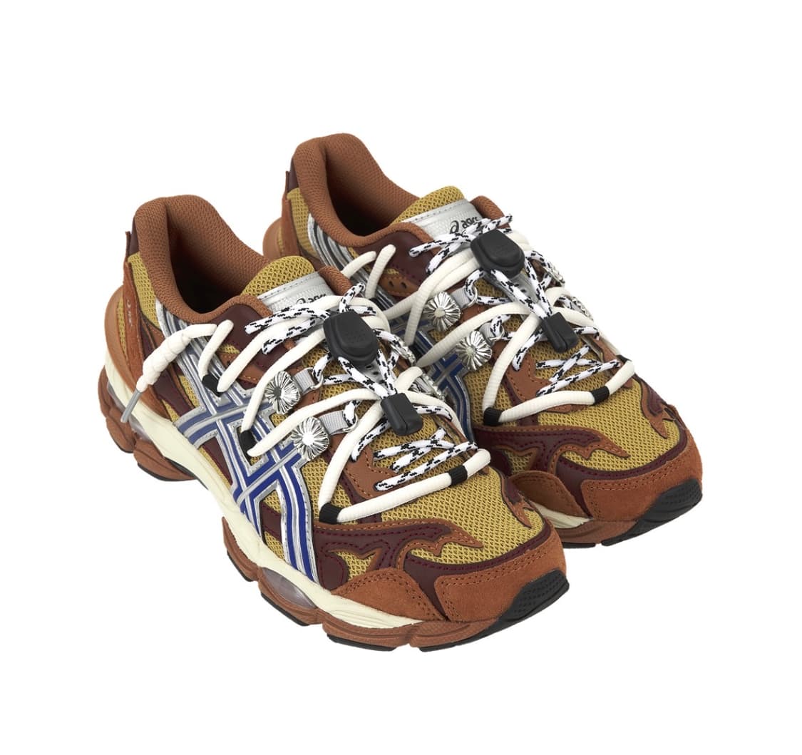 아식스 x 토가 젤 큐물러스 16 TG 브라운 블루 퓨어 실버 상품이미지1