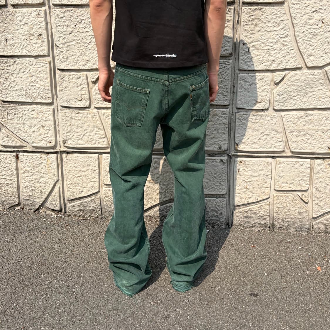 [34] 오렌지탭 리바이스 517 오버다이 그린 데님 상품이미지2