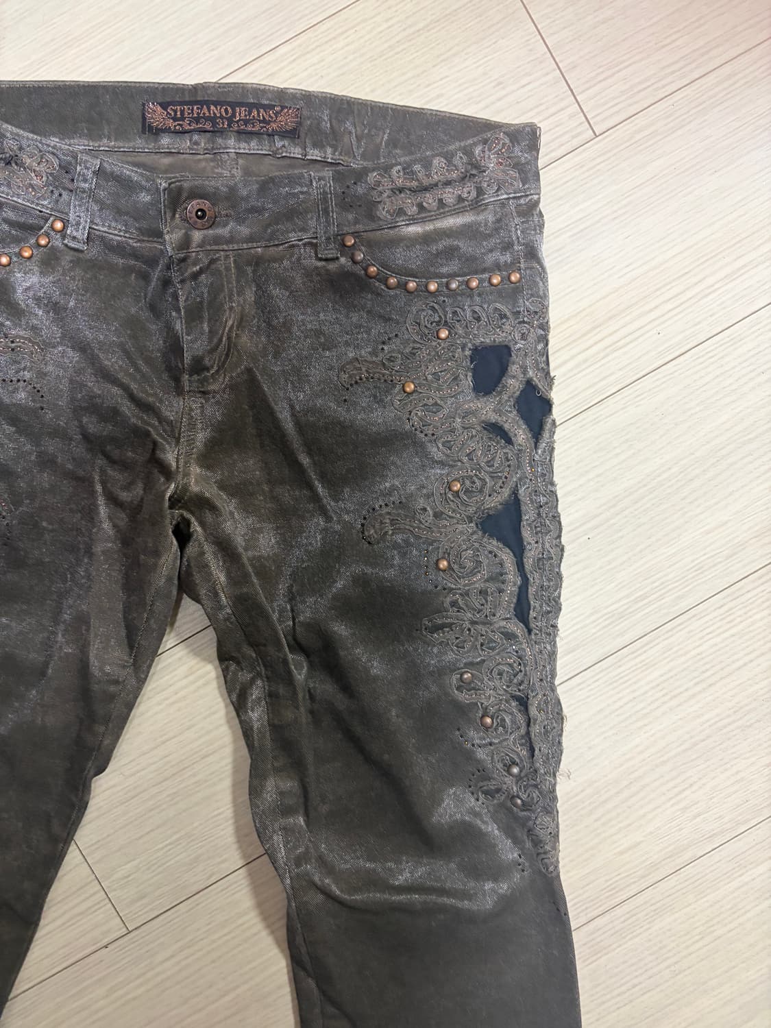 스테파노 진 스키니 코팅진 상품이미지2