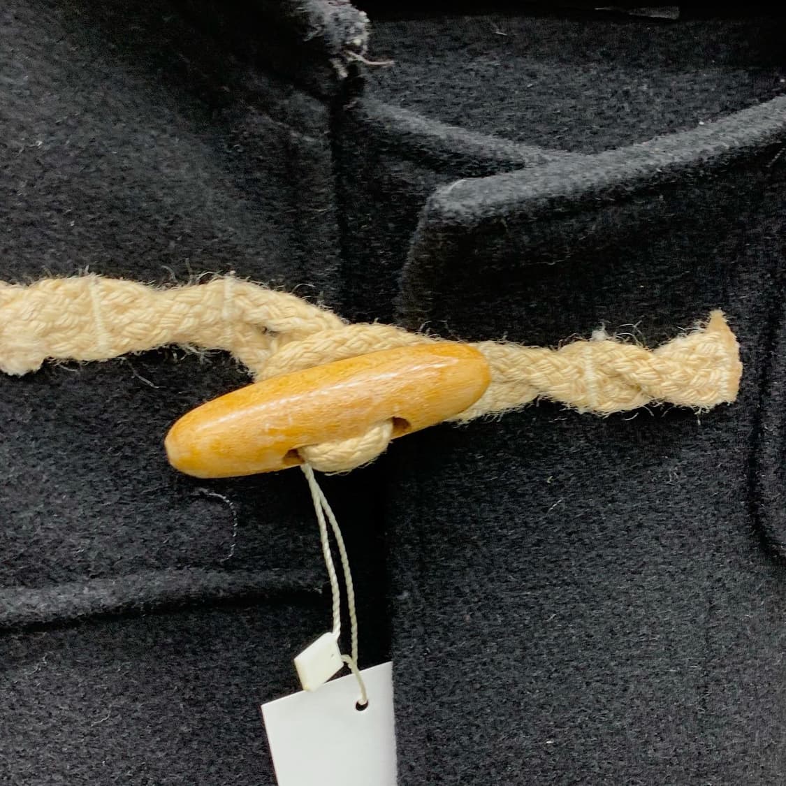 쇼트 블랙 후드 더플 코트 상품이미지5