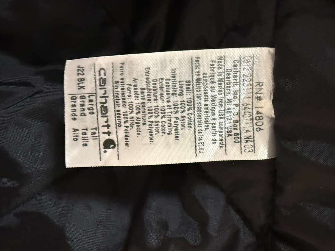 칼하트 아크틱 자켓 j22 blk 상품이미지5