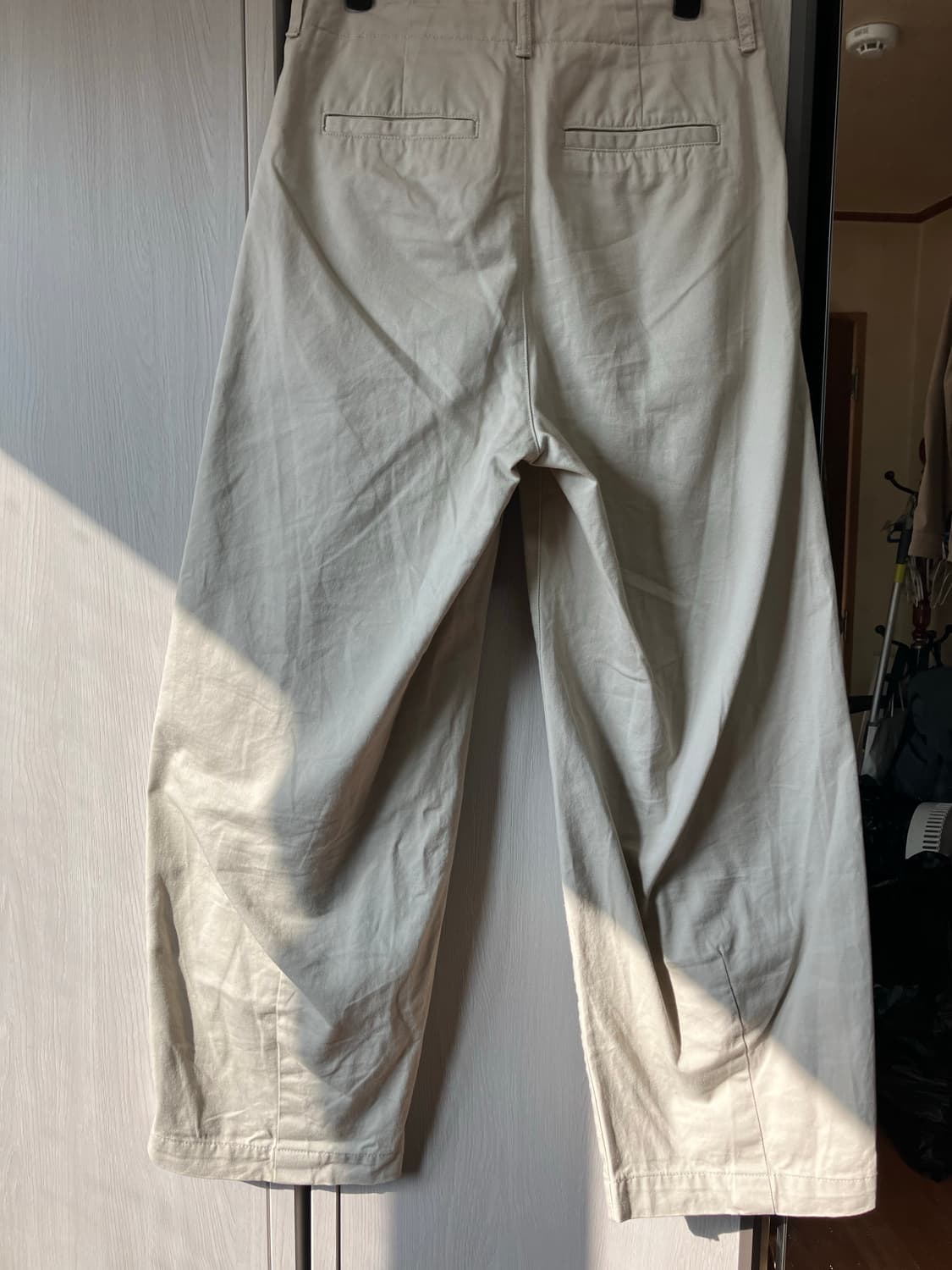 26)코튼 와이드 벌룬 팬츠 라이트 베이지 상품이미지2