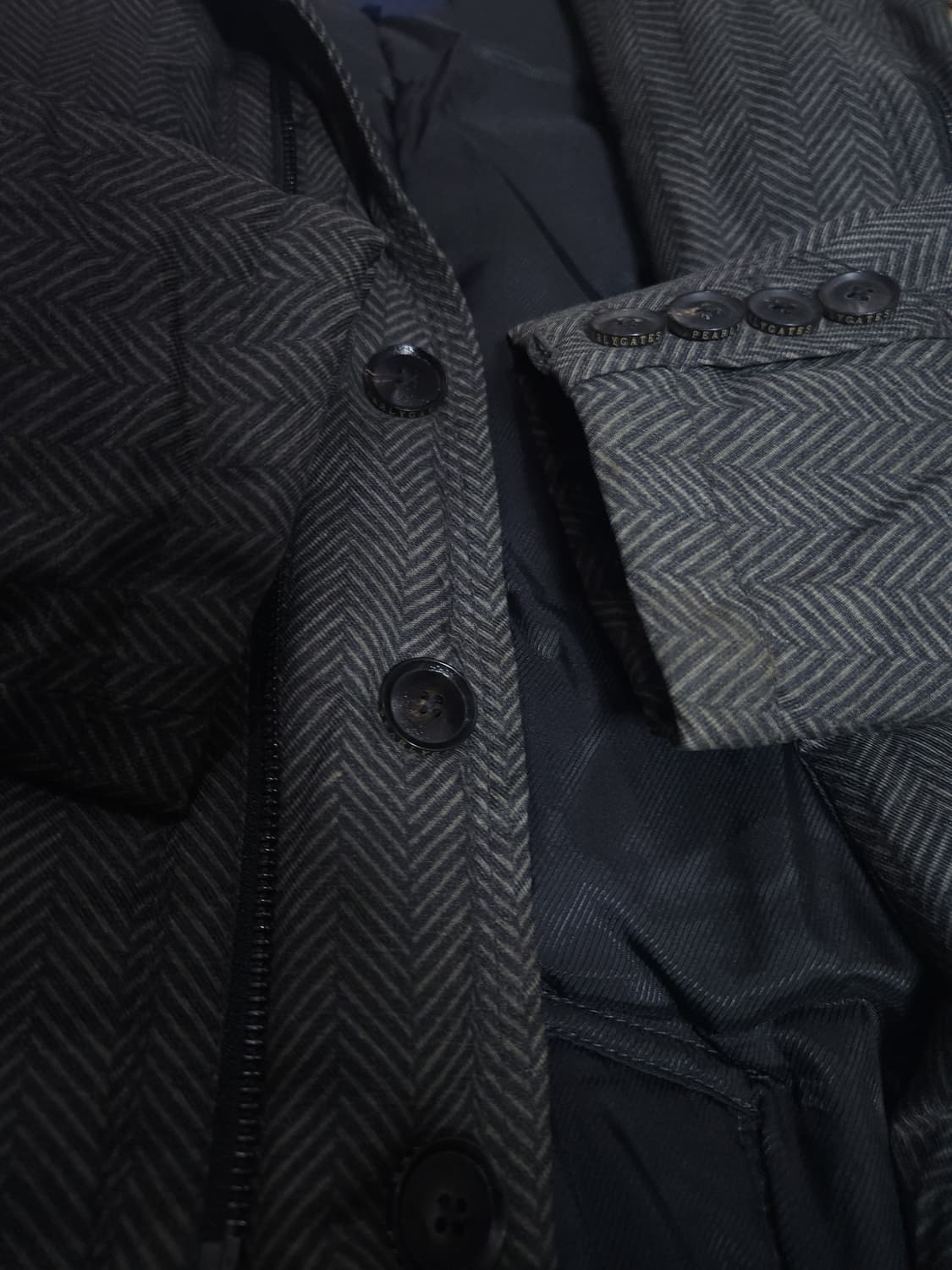 파리게이츠 골프 헤링본 오리털 점퍼, M 상품이미지5